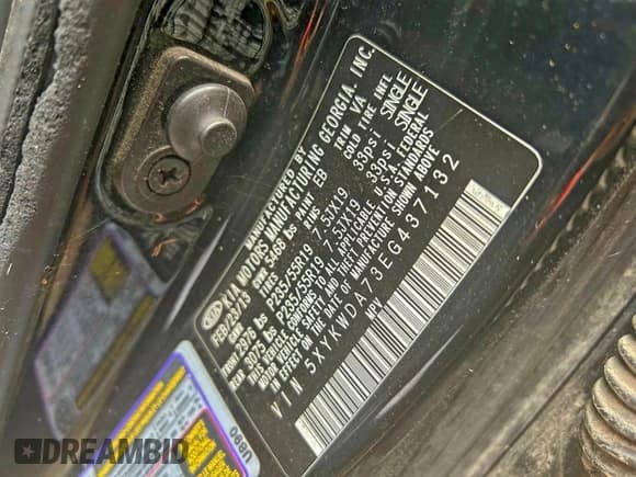 ✅ 2014 Kia Sorento SX Limited • VIN: 5XYKWDA73EG437132 • Lot: 96848735. Listed on Copart with Not provided. Free auction sales archive from the USA and detailed vehicle history report at DreamBid. Image 10.