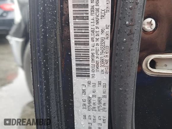 ✅ 2017 Ram 1500 Big Horn • VIN: 3C6RR7LT5HG523203 • Lot: 85575845. Listed on Copart with 78,543 mi. Free auction sales archive from the USA and detailed vehicle history report at DreamBid. Image 12.