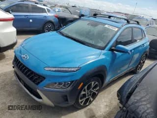 ✅ 2022 Hyundai Kona Limited • VIN: KM8K53A38NU926520 • Лот: 74025554. Опубликован ранее на Copart с пробегом Не указан. Бесплатный доступ к архиву аукционных продаж из США и подробный отчёт об истории автомобиля на DreamBid. Изображение 1.