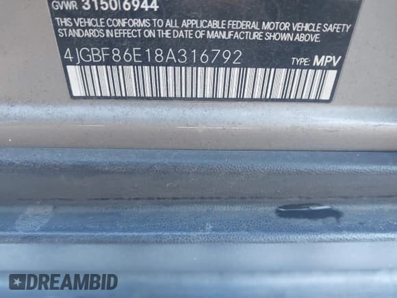 ✅ 2008 Mercedes-Benz GL 550 • VIN: 4JGBF86E18A316792 • Lot: 43586673. Listed on IAAI with 137,395 mi. Free auction sales archive from the USA and detailed vehicle history report at DreamBid. Image 9.