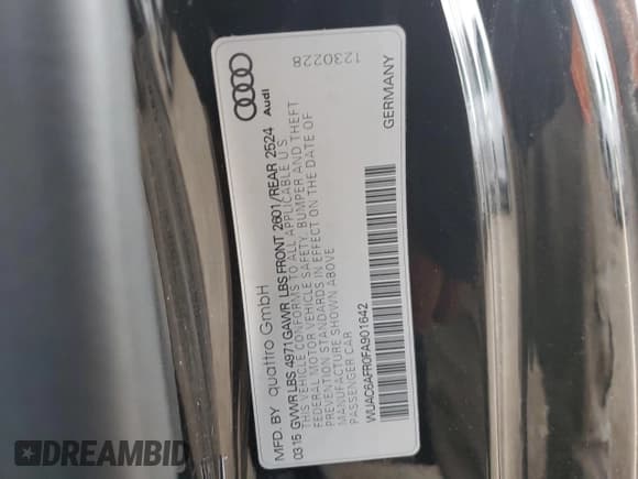 ✅ 2015 Audi RS 5 • VIN: WUAC6AFR0FA901642 • Lot: 83784714. Listed on Copart with 98,932 mi. Free auction sales archive from the USA and detailed vehicle history report at DreamBid. Image 14.