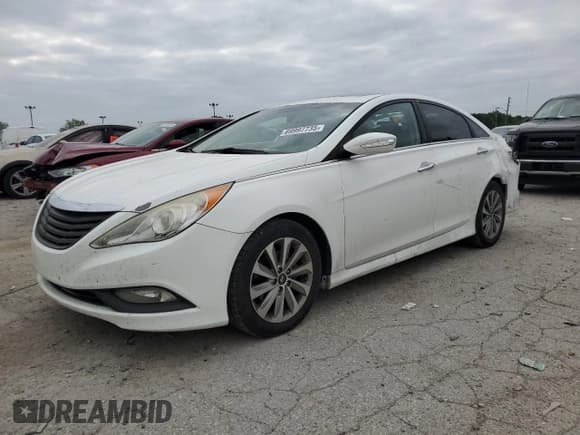 ✅ 2014 Hyundai Sonata Limited • VIN: 5NPEC4AB9EH887922 • Lot: 69997735. Listed on Copart with 185,106 mi. Free auction sales archive from the USA and detailed vehicle history report at DreamBid. Image 1.