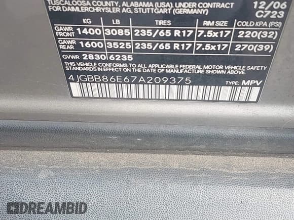 ✅ 2007 Mercedes-Benz M 350 • VIN: 4JGBB86E67A209375 • Lot: 42939008. Listed on IAAI with 173,810 mi. Free auction sales archive from the USA and detailed vehicle history report at DreamBid. Image 9.