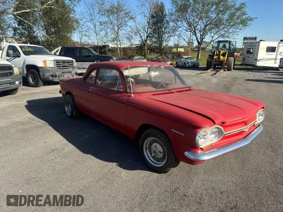✅ 1964 Chevrolet Corvair • VIN: 40527W245179 • Лот: 75952644. Опубликован ранее на Copart с пробегом 62 938 миль. Бесплатный доступ к архиву аукционных продаж из США и подробный отчёт об истории автомобиля на DreamBid. Изображение 1.