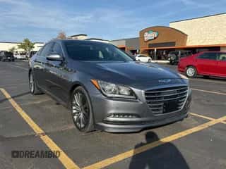 2015 Hyundai Genesis 5.0L z VIN KMHGN4JFXFU030324, wystawiony jako Copart lot #79303304 z przebiegiem 130 732 mil mil oraz Czysty tytuł • Clean title. Historia ofert i sprzedaży dostępna na DreamBid. Obrazek 1.