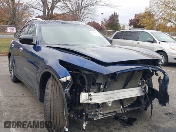 ✅ 2017 Infiniti QX70 • VIN: JN8CS1MW3HM416418 • Лот: 43592675. Опубликован ранее на IAAI с пробегом 130 945 миль. Бесплатный доступ к архиву аукционных продаж из США и подробный отчёт об истории автомобиля на DreamBid. Изображение 1.