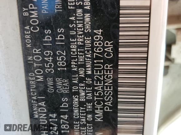 ✅ 2014 Hyundai Accent GS • VIN: KMHCT5AE2EU176894 • Лот: 77256604. Опубликован ранее на Copart с пробегом 116 077 миль. Бесплатный доступ к архиву аукционных продаж из США и подробный отчёт об истории автомобиля на DreamBid. Изображение 12.