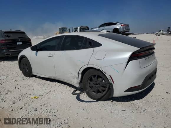 2024 Toyota Prius LE with VIN JTDACAAU2R3015727, listed as a Copart auction lot 86807445 with 19,036 mi miles and Salvage title. Bid and sale history available at DreamBid. Image 2.