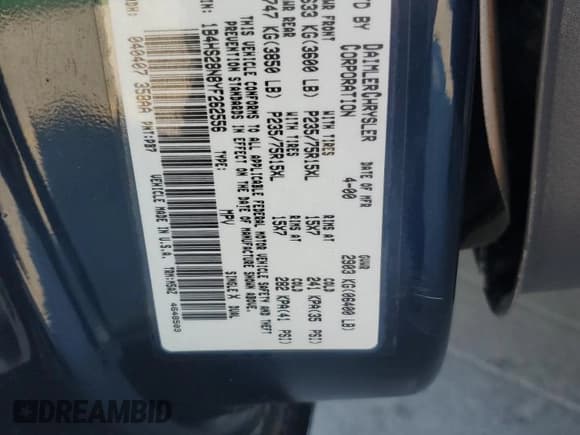 ✅ 2000 Dodge Durango • VIN: 1B4HS28N8YF262556 • Lot: 70458725. Wystawiony na Copart z przebiegiem 192 052 mil. Bezpłatny archiwum sprzedaży aukcyjnych z USA i szczegółowy raport historii pojazdu na DreamBid. Zdjęcie 12.
