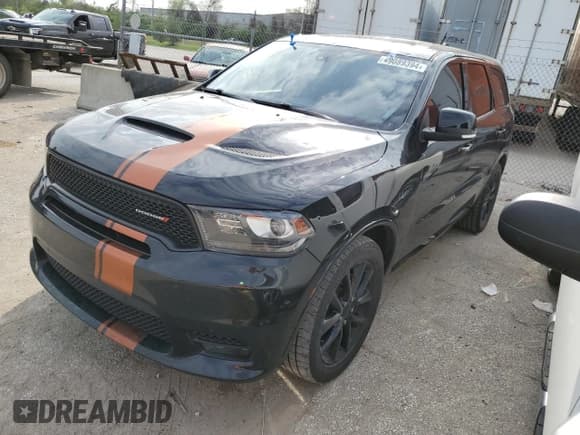 ✅ 2018 Dodge Durango R/T • VIN: 1C4SDHCT7JC186489 • Lot: 49089394. Listed on Copart with 94,301 mi. Free auction sales archive from the USA and detailed vehicle history report at DreamBid. Image 1.