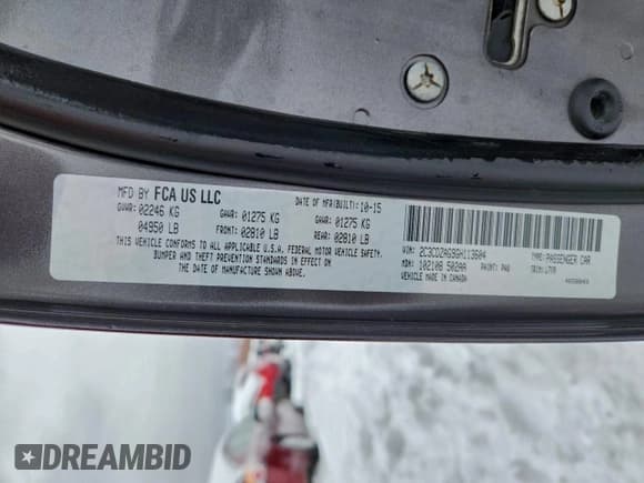 ✅ 2016 Dodge Challenger SXT • VIN: 2C3CDZAG9GH113604 • Lot: 93640155. Listed on Copart with 130,540 mi. Free auction sales archive from the USA and detailed vehicle history report at DreamBid. Image 12.