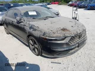 2023 Honda Accord Sport with VIN 1HGCY2F5XPA047319, listed as a IAAI auction lot 42982783 with 28,055 mi miles and . Bid and sale history available at DreamBid. Image 1.