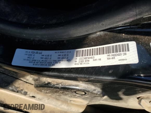 ✅ 2015 Chrysler 200 Limited • VIN: 1C3CCCAB8FN644819 • Лот: 86092175. Опубликован ранее на Copart с пробегом 91 797 миль. Бесплатный доступ к архиву аукционных продаж из США и подробный отчёт об истории автомобиля на DreamBid. Изображение 12.