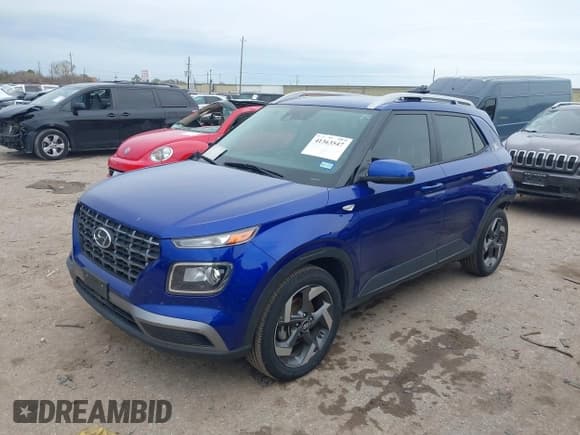 ✅ 2021 Hyundai Venue Denim • VIN: KMHRC8A35MU103768 • Lot: 41363547. Listed on IAAI with 66,618 mi. Free auction sales archive from the USA and detailed vehicle history report at DreamBid. Image 2.
