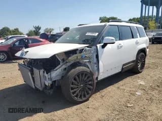 ✅ 2025 Hyundai Santa Fe Calligraphy • VIN: 5NMP5DGL9SH069490 • Лот: 81109945. Опубликован ранее на Copart с пробегом 2 455 миль. Бесплатный доступ к архиву аукционных продаж из США и подробный отчёт об истории автомобиля на DreamBid. Изображение 1.