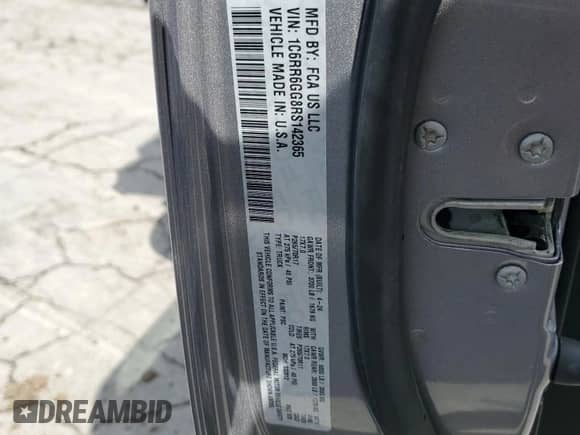 2024 Ram 1500 SLT z VIN 1C6RR6GG8RS142365, wystawiony jako Copart lot #52584485 z przebiegiem 4 299 mil mil oraz Nie do naprawy • Non repairable. Historia ofert i sprzedaży dostępna na DreamBid. Obrazek 12.