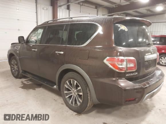 ✅ 2019 Nissan Armada SL • VIN: JN8AY2NC5KX509656 • Lot: 43757068. Listed on IAAI with 117,720 mi. Free auction sales archive from the USA and detailed vehicle history report at DreamBid. Image 3.
