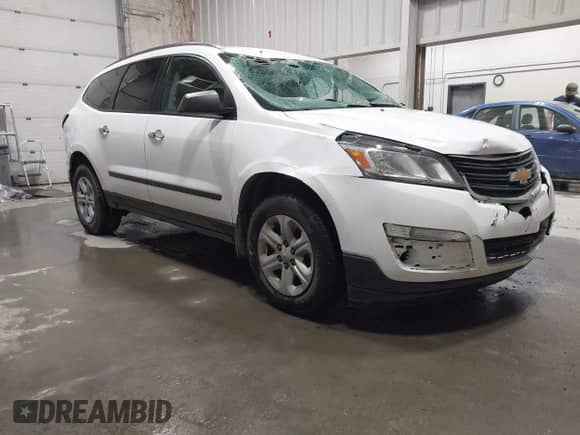 2017 Chevrolet Traverse LS with VIN 1GNKVFKD4HJ269094, listed as a IAAI auction lot 43480677 with 134,710 mi miles and . Bid and sale history available at DreamBid. Image 1.