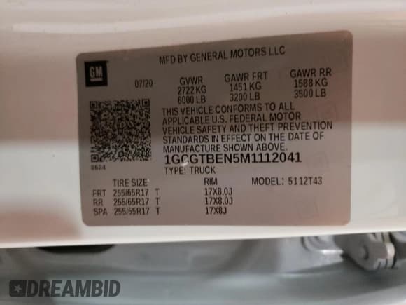 ✅ 2021 Chevrolet Colorado 4WD Work Truck • VIN: 1GCGTBEN5M1112041 • Лот: 50381404. Опубликован ранее на Copart с пробегом 88 201 миль. Бесплатный доступ к архиву аукционных продаж из США и подробный отчёт об истории автомобиля на DreamBid. Изображение 12.