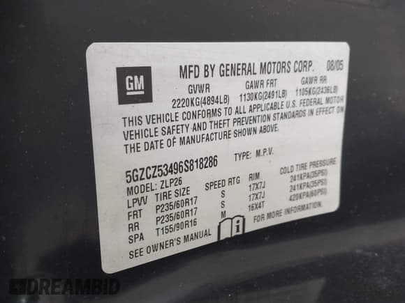 ✅ 2006 Saturn VUE • VIN: 5GZCZ53496S818286 • Lot: 41887405. Wystawiony na IAAI z przebiegiem 219 872 mil. Bezpłatny archiwum sprzedaży aukcyjnych z USA i szczegółowy raport historii pojazdu na DreamBid. Zdjęcie 9.