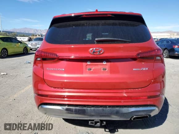 2023 Hyundai Santa Fe Calligraphy z VIN 5NMS5DAL9PH570325, wystawiony jako Copart lot #87093275 z przebiegiem 74 913 mil mil oraz Szkoda całkowita • Salvage title. Historia ofert i sprzedaży dostępna na DreamBid. Obrazek 6.