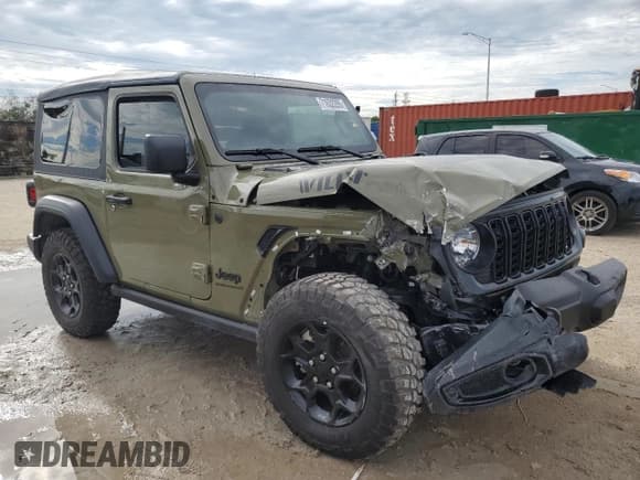 ✅ 2025 Jeep Wrangler Sport • VIN: 1C4PJXAN6SW508794 • Lot: 71632295. Listed on Copart with 3,726 mi. Free auction sales archive from the USA and detailed vehicle history report at DreamBid. Image 4.