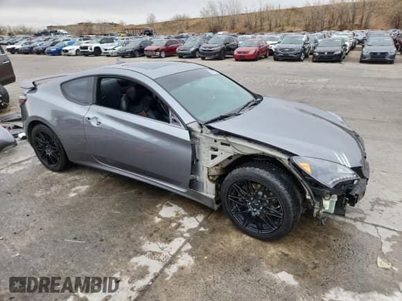 ✅ 2010 Hyundai Genesis Coupe Track • VIN: KMHHU6KH9AU021982 • Lot: 93045555. Listed on Copart with Not provided. Free auction sales archive from the USA and detailed vehicle history report at DreamBid. Image 4.