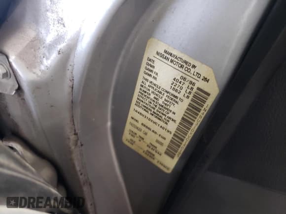 ✅ 1997 Nissan Altima XE • VIN: 1N4BU31DXVC140195 • Lot: 72613624. Listed on Copart with 245,276 mi. Free auction sales archive from the USA and detailed vehicle history report at DreamBid. Image 12.