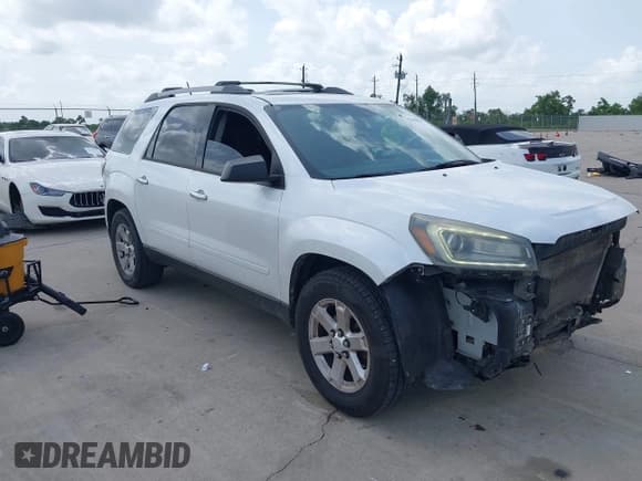✅ 2016 GMC Acadia SLE • VIN: 1GKKRPKD9GJ263720 • Lot: 42698684. Listed on IAAI with 193,122 mi. Free auction sales archive from the USA and detailed vehicle history report at DreamBid. Image 1.