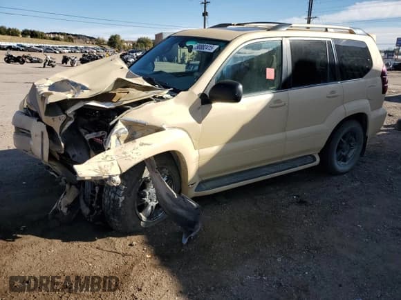 ✅ 2005 Lexus GX 470 • VIN: JTJBT20X350081766 • Lot: 90882415. Wystawiony na Copart z przebiegiem Nie podano. Bezpłatny archiwum sprzedaży aukcyjnych z USA i szczegółowy raport historii pojazdu na DreamBid. Zdjęcie 1.