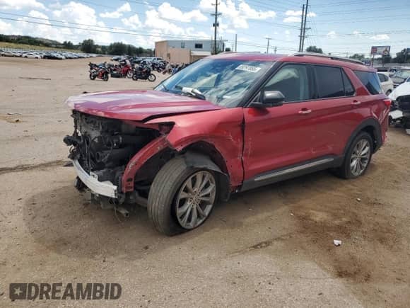 2022 Ford Explorer Limited z VIN 1FMSK8FH9NGB38631, wystawiony jako Copart lot #69297055 z przebiegiem 53 622 mil mil oraz Szkoda całkowita • Salvage title. Historia ofert i sprzedaży dostępna na DreamBid. Obrazek 1.