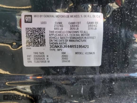 2024 Chevrolet Blazer LT z VIN 3GNKBJR44RS195421, wystawiony jako Copart lot #88692715 z przebiegiem 12 113 mil mil oraz Szkoda całkowita • Salvage title. Historia ofert i sprzedaży dostępna na DreamBid. Obrazek 13.
