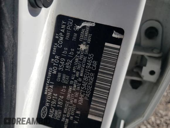 ✅ 2014 Hyundai Accent GS • VIN: KMHCT5AE8EU194655 • Лот: 74786004. Опубликован ранее на Copart с пробегом 131 124 миль. Бесплатный доступ к архиву аукционных продаж из США и подробный отчёт об истории автомобиля на DreamBid. Изображение 12.