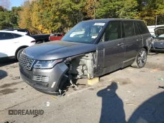 ✅ 2019 Land Rover Range Rover Autobiography • VIN: SALGV2RE9KA543251 • Lot: 90881105. Wystawiony na Copart z przebiegiem 48 462 mil. Bezpłatny archiwum sprzedaży aukcyjnych z USA i szczegółowy raport historii pojazdu na DreamBid. Zdjęcie 1.