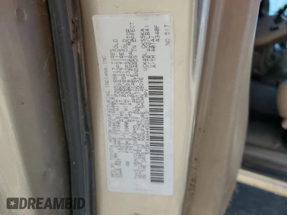 ✅ 2004 Toyota Sequoia SR5 • VIN: 5TDBT44A44S224191 • Лот: 61505755. Опубликован ранее на Copart с пробегом 312 871 миль. Бесплатный доступ к архиву аукционных продаж из США и подробный отчёт об истории автомобиля на DreamBid. Изображение 13.