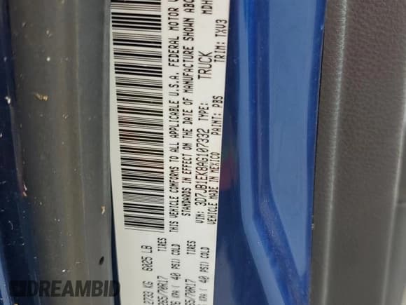 ✅ 2010 Dodge 1500 ST • VIN: 3D7JB1EK8AG107332 • Lot: 45207245. Wystawiony na Copart z przebiegiem 163 428 mil. Bezpłatny archiwum sprzedaży aukcyjnych z USA i szczegółowy raport historii pojazdu na DreamBid. Zdjęcie 12.