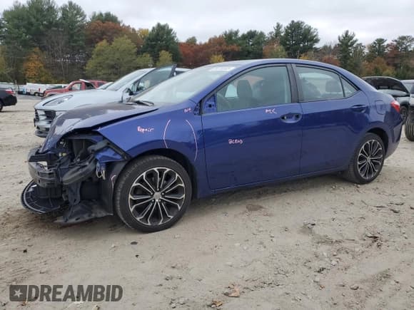 ✅ 2015 Toyota Corolla LE • VIN: 2T1BURHEXFC398821 • Lot: 89726885. Listed on Copart with 138,512 mi. Free auction sales archive from the USA and detailed vehicle history report at DreamBid. Image 1.