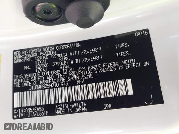 ✅ 2017 Lexus NX 200t • VIN: JTJBARBZ5H2101943 • Lot: 43163612. Wystawiony na IAAI z przebiegiem 140 613 mil. Bezpłatny archiwum sprzedaży aukcyjnych z USA i szczegółowy raport historii pojazdu na DreamBid. Zdjęcie 9.