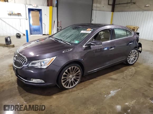 ✅ 2014 Buick LaCrosse Premium II • VIN: 1G4GF5G32EF276545 • Lot: 74108644. Listed on Copart with 122,979 mi. Free auction sales archive from the USA and detailed vehicle history report at DreamBid. Image 1.