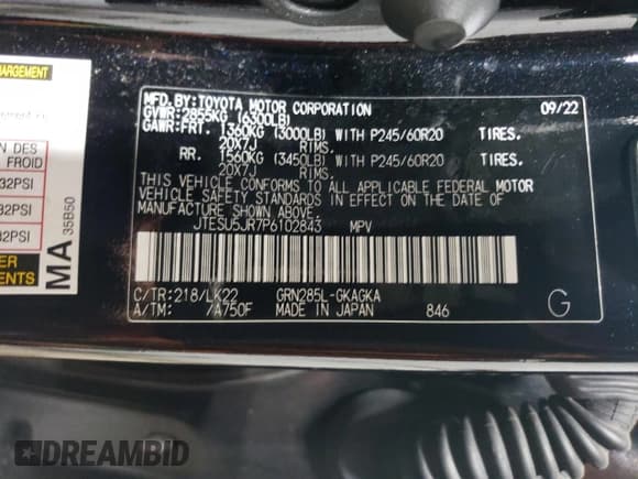 ✅ 2023 Toyota 4Runner TRD Sport • VIN: JTESU5JR7P6102843 • Лот: 66309624. Опубликован ранее на Copart с пробегом 21 733 миль. Бесплатный доступ к архиву аукционных продаж из США и подробный отчёт об истории автомобиля на DreamBid. Изображение 16.