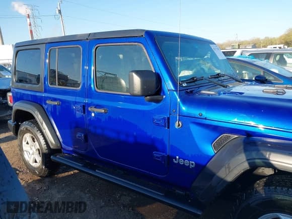 ✅ 2019 Jeep Wrangler Unlimited Sport • VIN: 1C4HJXDN1KW683258 • Lot: 42037505. Listed on IAAI with 57,585 mi. Free auction sales archive from the USA and detailed vehicle history report at DreamBid. Image 13.