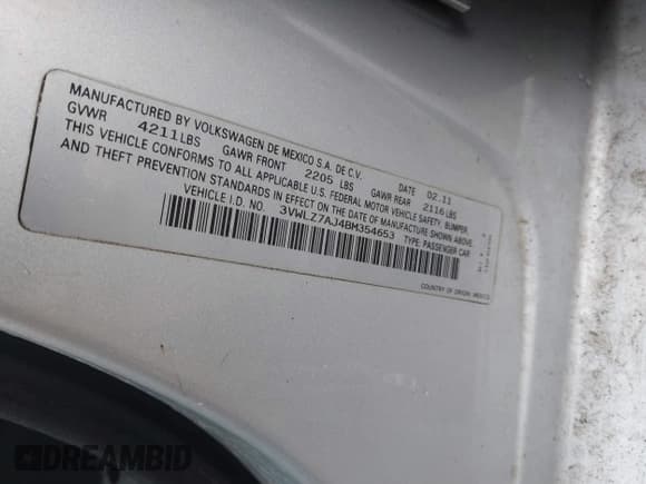 ✅ 2011 Volkswagen Jetta SEL • VIN: 3VWLZ7AJ4BM354653 • Лот: 41058793. Опубликован ранее на IAAI с пробегом 324 833 миль. Бесплатный доступ к архиву аукционных продаж из США и подробный отчёт об истории автомобиля на DreamBid. Изображение 9.