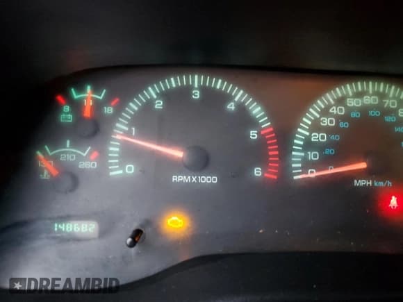 ✅ 2001 Dodge 1500 • VIN: 1B7HC13Y41J521428 • Lot: 89843255. Listed on Copart with 148,682 mi. Free auction sales archive from the USA and detailed vehicle history report at DreamBid. Image 9.