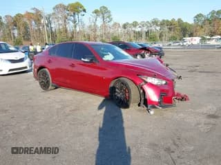 ✅ 2015 Infiniti Q50 • VIN: JN1BV7AP1FM337747 • Lot: 43758234. Listed on IAAI with 101,558 mi. Free auction sales archive from the USA and detailed vehicle history report at DreamBid. Image 1.