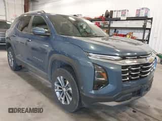 2025 Chevrolet Equinox FWD LT с VIN 3GNAXHEG9SL163764, выставлен на аукционе IAAI как лот 42552908 с пробегом 14 720 миль миль и . История ставок и продаж доступна на DreamBid. Изображение 1.