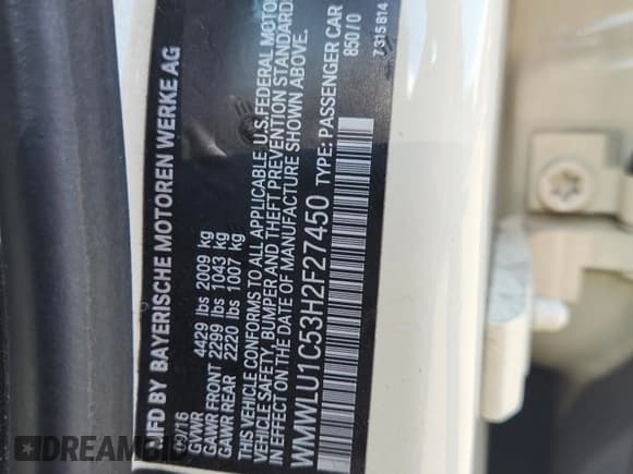 ✅ 2017 MINI Clubman Cooper • VIN: WMWLU1C53H2F27450 • Лот: 70906135. Опубликован ранее на Copart с пробегом 81 923 миль. Бесплатный доступ к архиву аукционных продаж из США и подробный отчёт об истории автомобиля на DreamBid. Изображение 12.