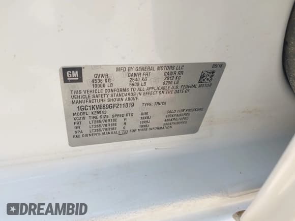 ✅ 2016 Chevrolet Silverado 2500HD LT • VIN: 1GC1KVE89GF211019 • Лот: 42670083. Опубликован ранее на IAAI с пробегом 204 428 миль. Бесплатный доступ к архиву аукционных продаж из США и подробный отчёт об истории автомобиля на DreamBid. Изображение 9.