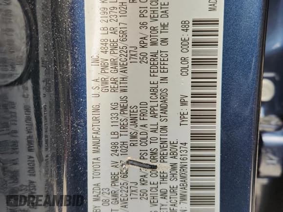 ✅ 2024 Mazda CX-50 S Select • VIN: 7MMVABAMXRN161374 • Lot: 90902945. Wystawiony na Copart z przebiegiem 30 011 mil. Bezpłatny archiwum sprzedaży aukcyjnych z USA i szczegółowy raport historii pojazdu na DreamBid. Zdjęcie 13.