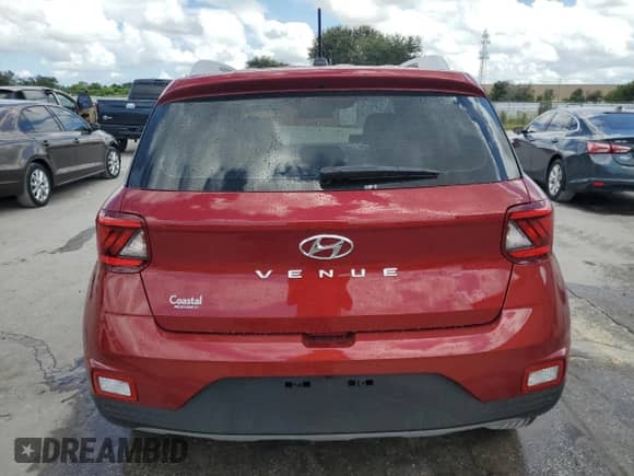 2024 Hyundai Venue SEL with VIN KMHRC8A33RU315608, listed as a Copart auction lot 72576634 with 1,239 mi miles and Non repairable. Bid and sale history available at DreamBid. Image 6.