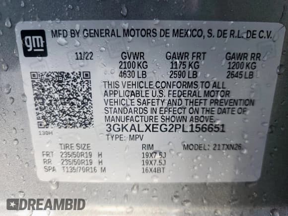 ✅ 2023 GMC Terrain Denali • VIN: 3GKALXEG2PL156651 • Lot: 84937925. Wystawiony na Copart z przebiegiem 25 428 mil. Bezpłatny archiwum sprzedaży aukcyjnych z USA i szczegółowy raport historii pojazdu na DreamBid. Zdjęcie 14.